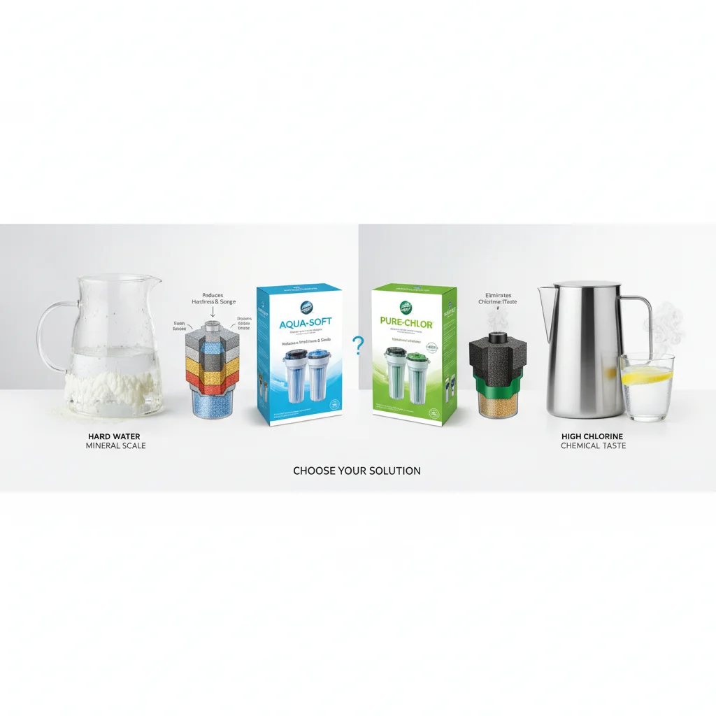 best water filter for hard water chlorine comparison of mineral scale versus chlorine taste problems